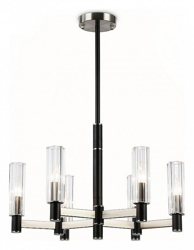 Люстра на штанге Ambrella Light LH LH55501 цвет плафона/подвески Прозрачный, цвет арматуры Никель, Черный