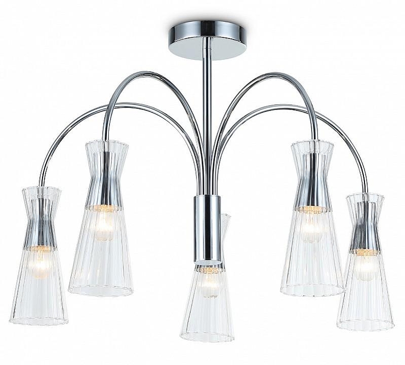 Люстра на штанге Ambrella Light LH LH55651 цвет плафона/подвески Прозрачный, цвет арматуры Хром