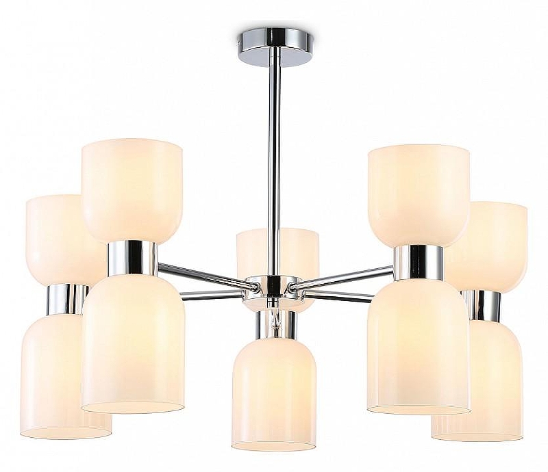 Люстра на штанге Ambrella Light LH LH56083 цвет плафона/подвески Белый, цвет арматуры Хром