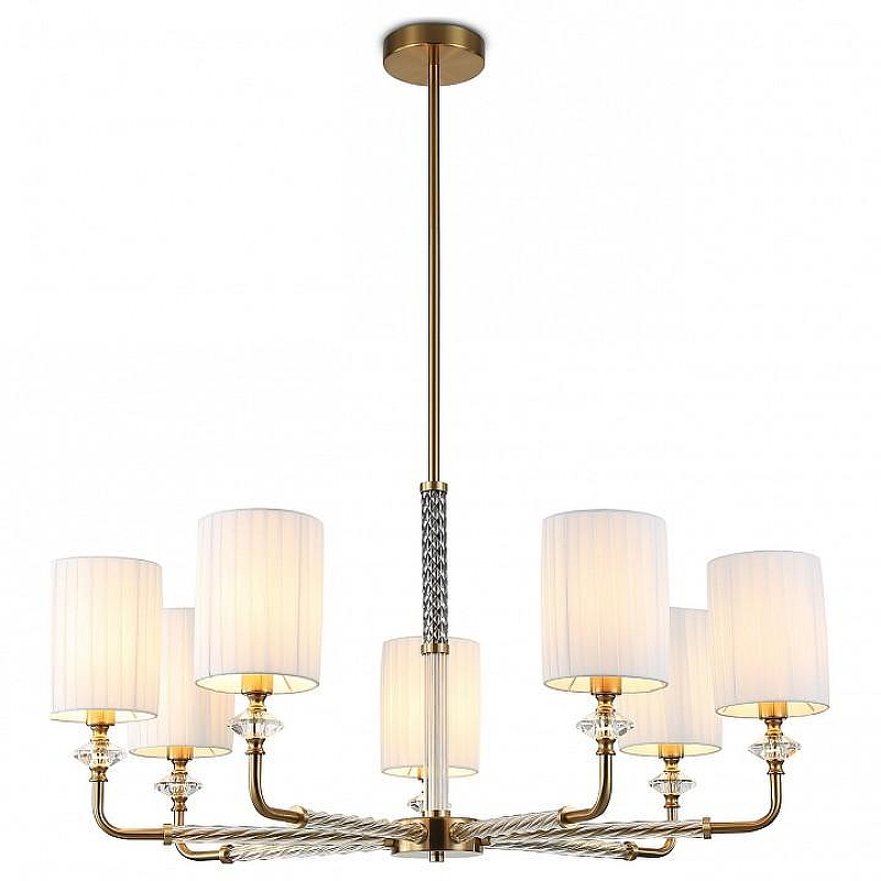 Люстра на штанге Ambrella Light LH LH71503 цвет плафона/подвески Белый, цвет арматуры Латунь