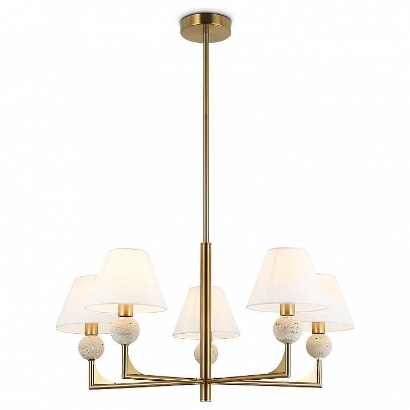 Люстра на штанге Ambrella Light LH LH75159 цвет плафона/подвески Белый, цвет арматуры Латунь