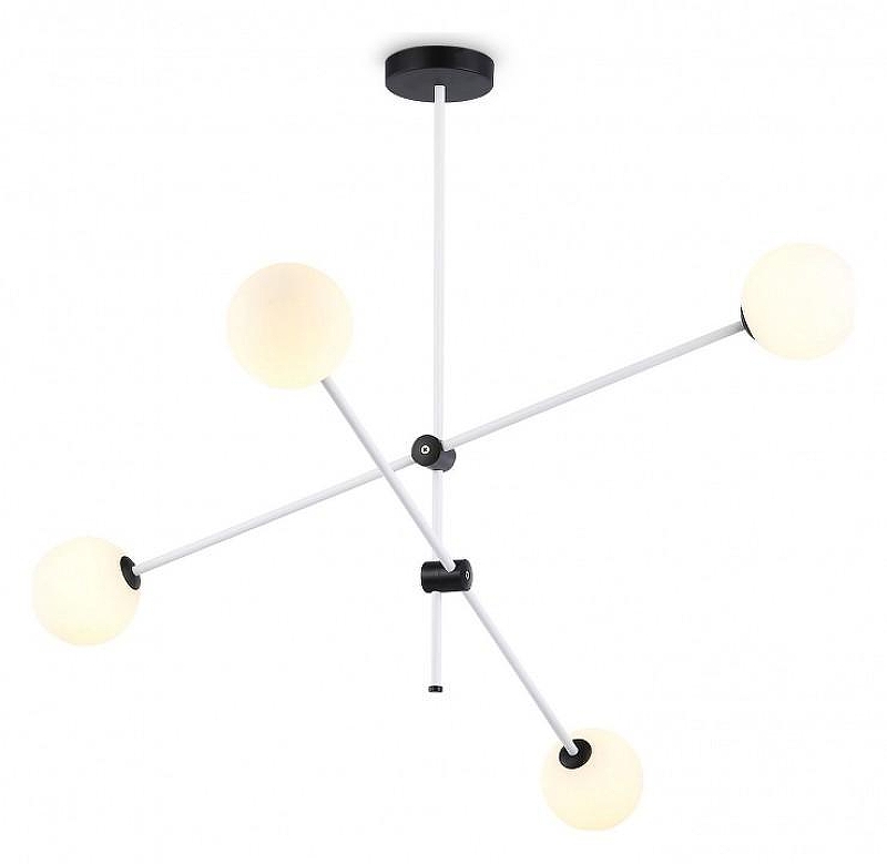 Люстра на штанге Ambrella Light TR TR2505 цвет плафона/подвески Белый, цвет арматуры Белый, Черный