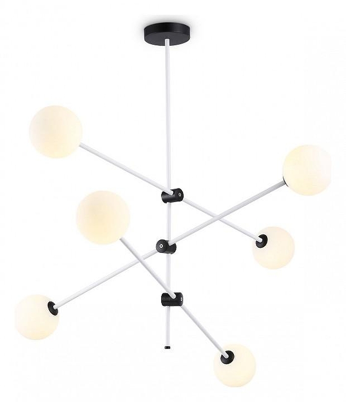 Люстра на штанге Ambrella Light TR TR2512 цвет плафона/подвески Белый, цвет арматуры Белый, Черный