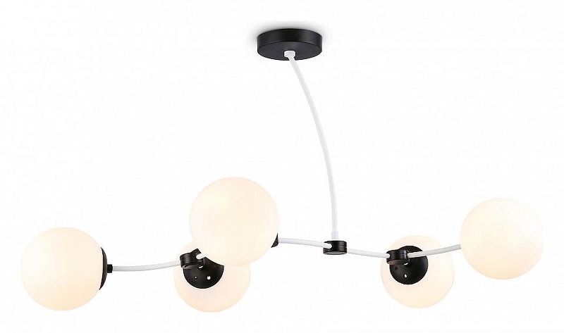 Люстра на штанге Ambrella Light TR TR2546 цвет плафона/подвески Белый, цвет арматуры Белый, Черный
