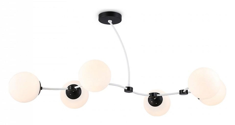 Люстра на штанге Ambrella Light TR TR2552 цвет плафона/подвески Белый, цвет арматуры Белый, Черный