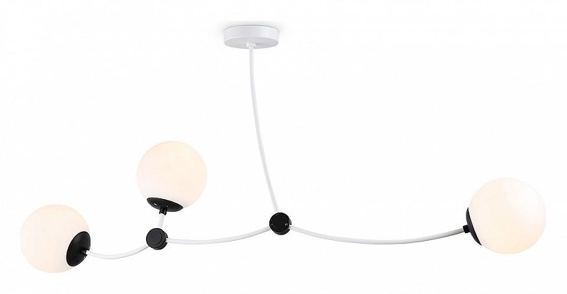 Люстра на штанге Ambrella Light TR TR2566 цвет плафона/подвески Белый, цвет арматуры Белый, Черный