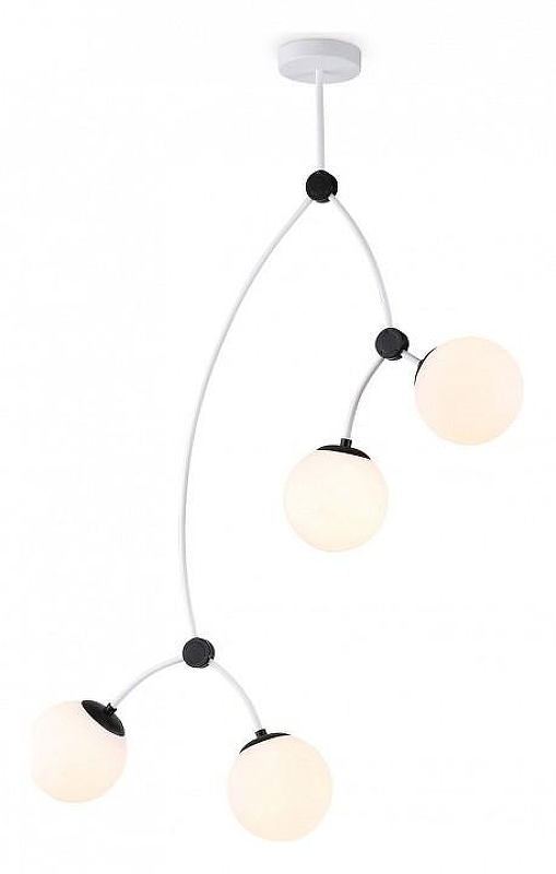 Люстра на штанге Ambrella Light TR TR2572 цвет плафона/подвески Белый, цвет арматуры Белый, Черный