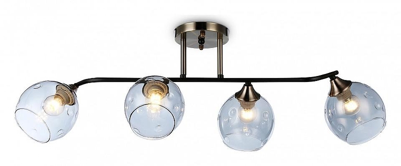 Люстра на штанге Ambrella Light TR TR303011 цвет плафона/подвески Светло-серый, цвет арматуры Бронза, Черный