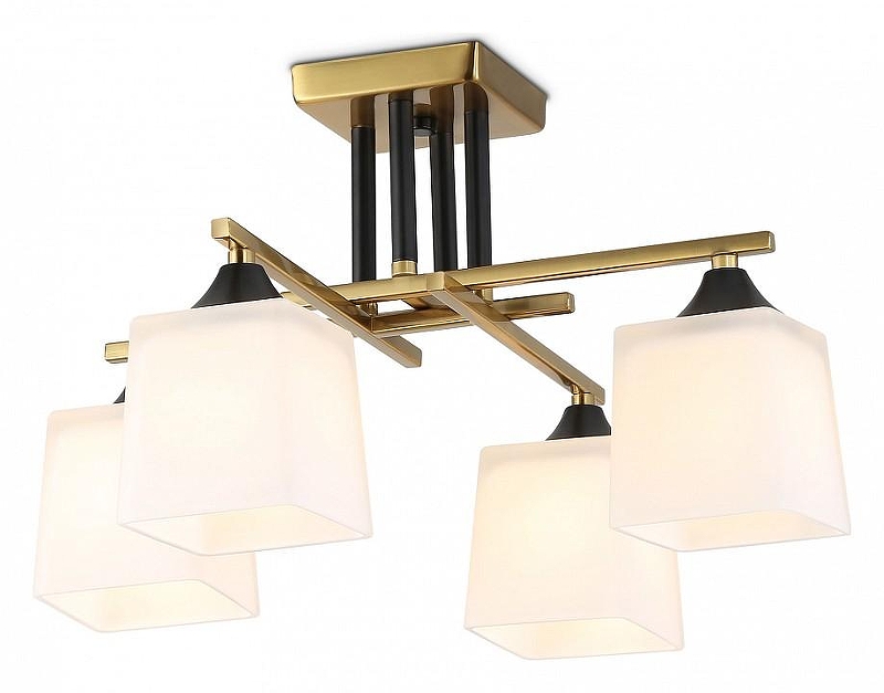 Люстра на штанге Ambrella Light TR TR303042 цвет плафона/подвески Белый, цвет арматуры Медь