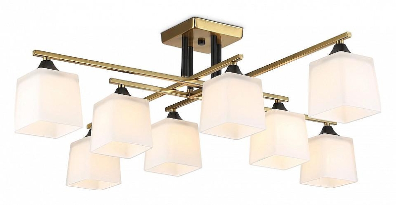 Люстра на штанге Ambrella Light TR TR303044 цвет плафона/подвески Белый, цвет арматуры Медь