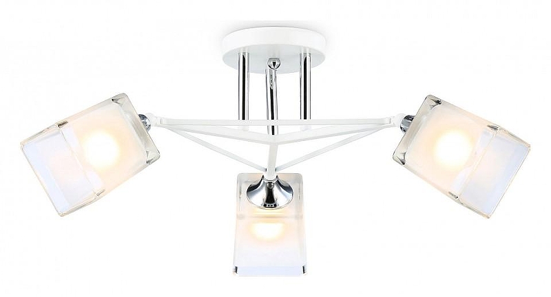 Люстра на штанге Ambrella Light TR TR303071 цвет плафона/подвески Белый, цвет арматуры Белый, Хром