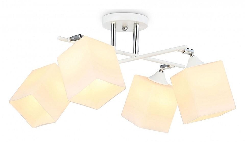 Люстра на штанге Ambrella Light TR TR303083 цвет плафона/подвески Белый, цвет арматуры Белый, Хром