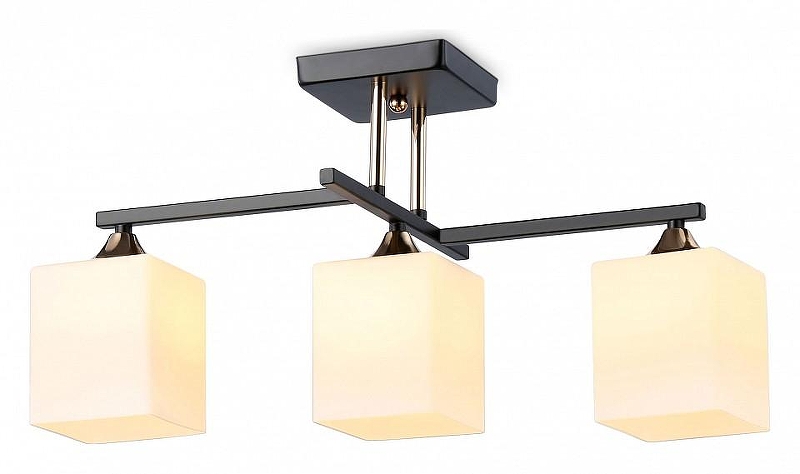 Люстра на штанге Ambrella Light TR TR303114 цвет плафона/подвески Белый, цвет арматуры Золото, Черный