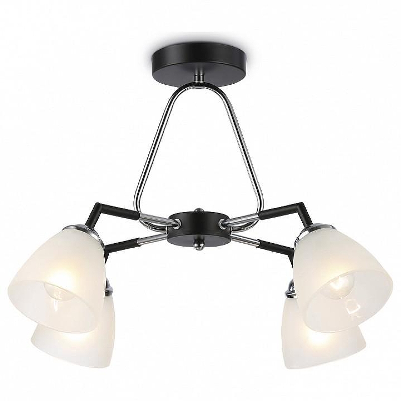 Люстра на штанге Ambrella Light TR TR303293 цвет плафона/подвески Белый, цвет арматуры Черный