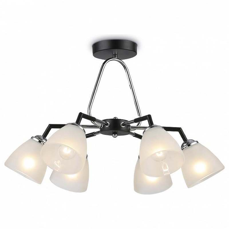 Люстра на штанге Ambrella Light TR TR303294 цвет плафона/подвески Белый, цвет арматуры Черный