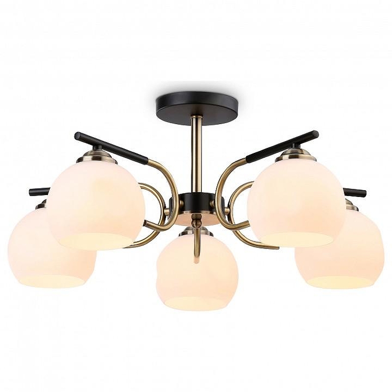 Люстра на штанге Ambrella Light TR TR303312 цвет плафона/подвески Белый, цвет арматуры Черный