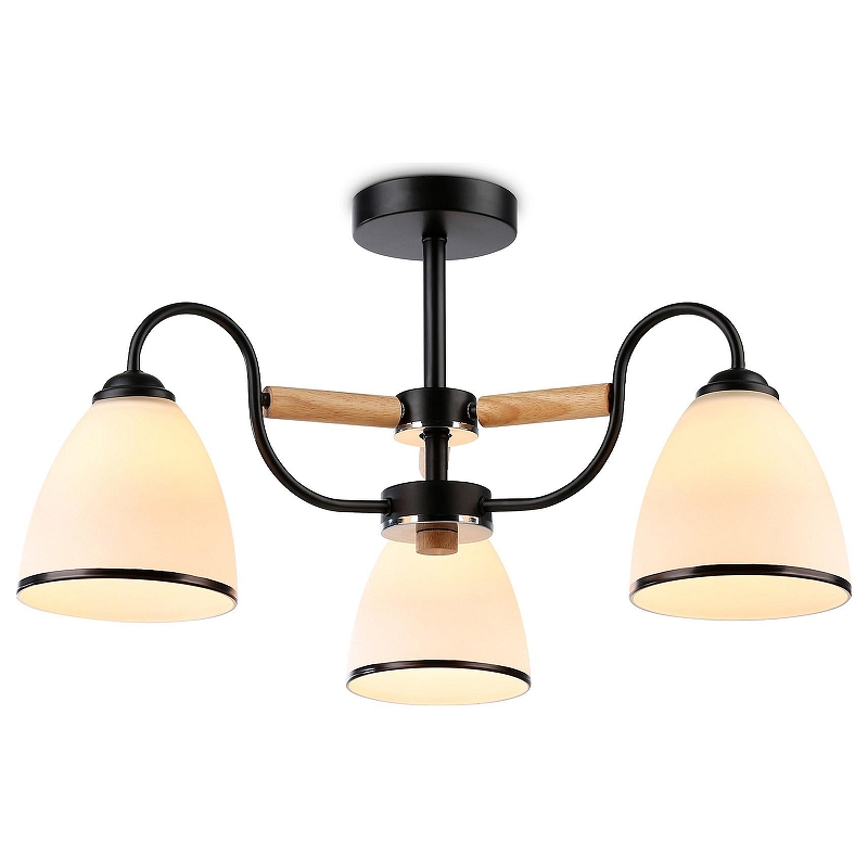 Люстра на штанге Ambrella Light TR TR3033241 цвет плафона/подвески Белый, цвет арматуры Черный