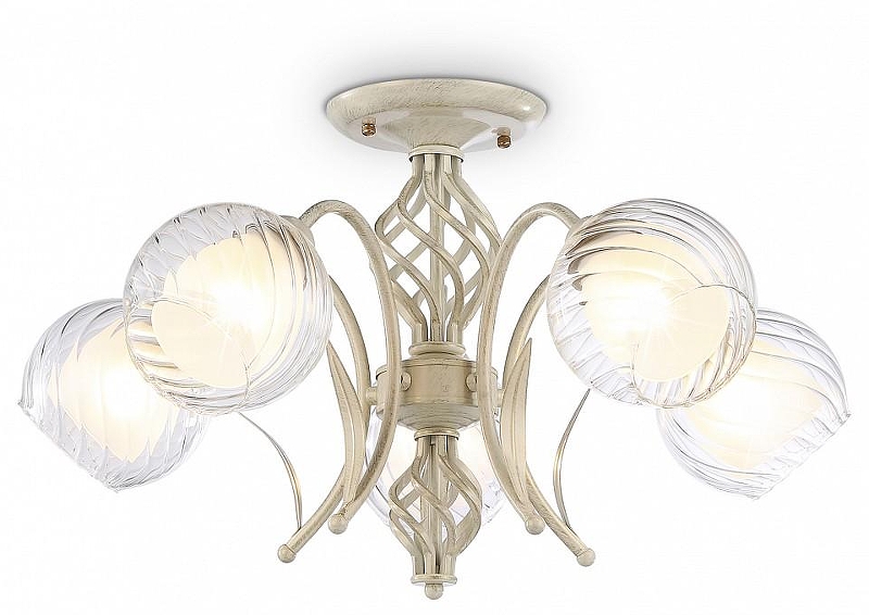 Люстра на штанге Ambrella Light TR TR3066 цвет плафона/подвески Белый, цвет арматуры Белый, Золото