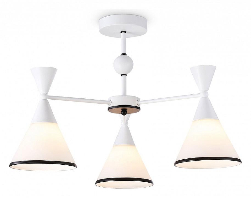 Люстра на штанге Ambrella Light TR TR3164 цвет плафона/подвески Белый, цвет арматуры Белый, Черный