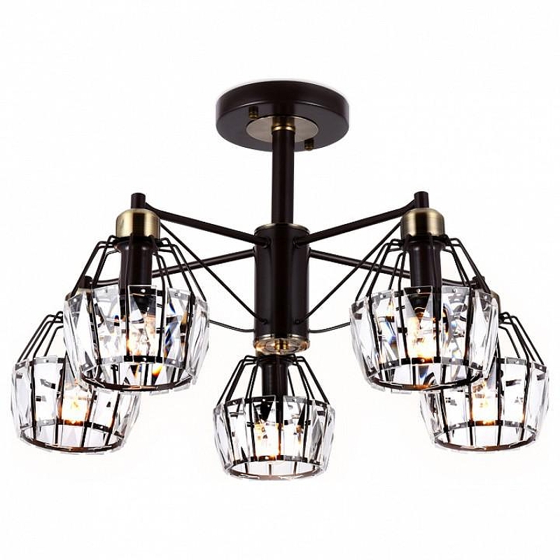Люстра на штанге Ambrella Light TR TR5870 цвет плафона/подвески Прозрачный, цвет арматуры Бронза, Коричневый