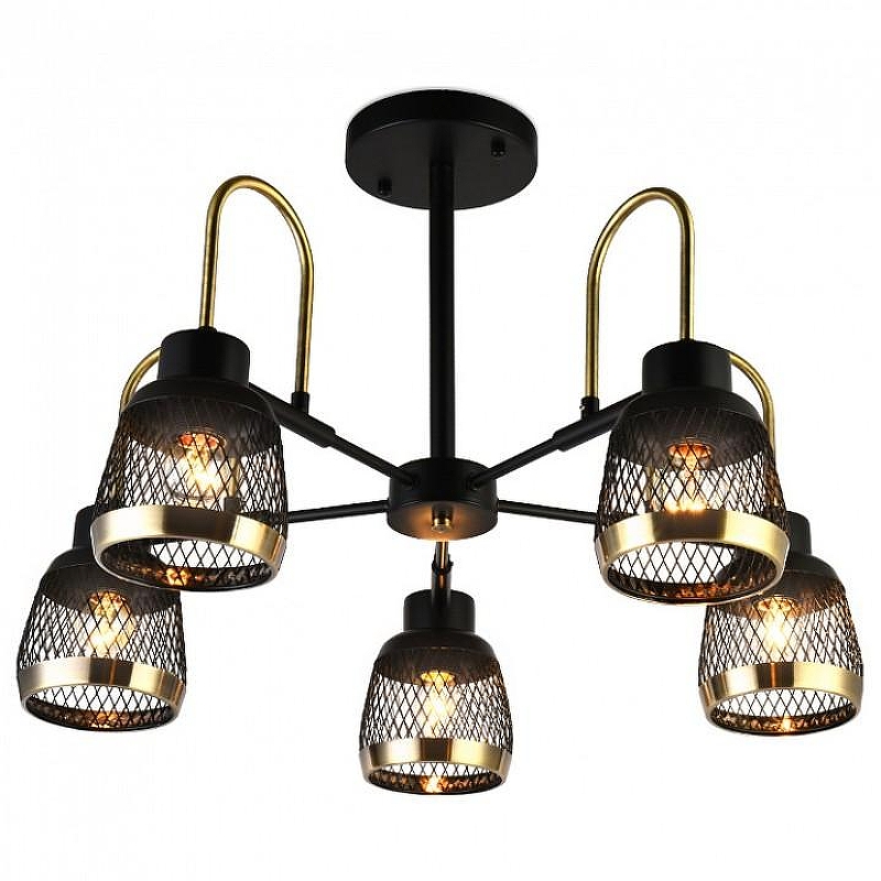 Люстра на штанге Ambrella Light TR TR8002 цвет плафона/подвески Бронза, Черный, цвет арматуры Черный