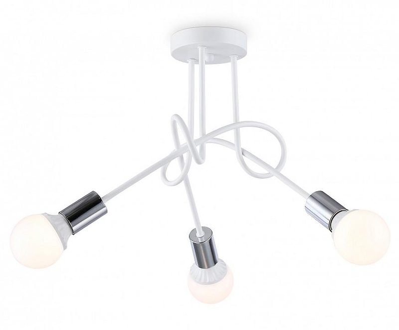 Люстра на штанге Ambrella Light TR TR80414 цвет арматуры Белый, Хром