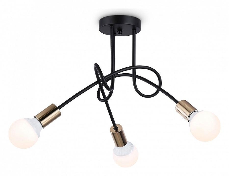 Люстра на штанге Ambrella Light TR TR80415 цвет арматуры Золото, Черный