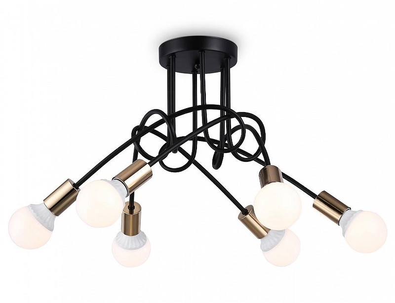 Люстра на штанге Ambrella Light TR TR80419 цвет арматуры Золото, Черный