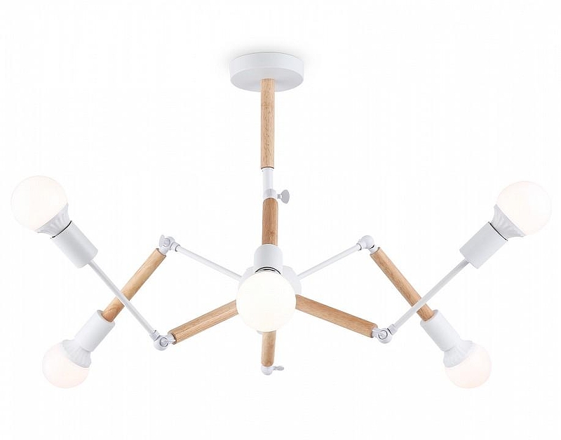 Люстра на штанге Ambrella Light TR TR80485 цвет арматуры Белый, Коричневый