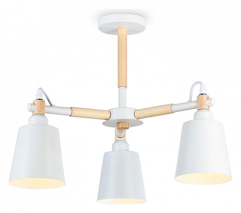 Люстра на штанге Ambrella Light TR TR82204 цвет плафона/подвески Белый, цвет арматуры Белый, Коричневый