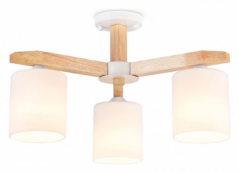 Люстра на штанге Ambrella Light TR TR83112 цвет плафона/подвески Белый, цвет арматуры Белый, Коричневый