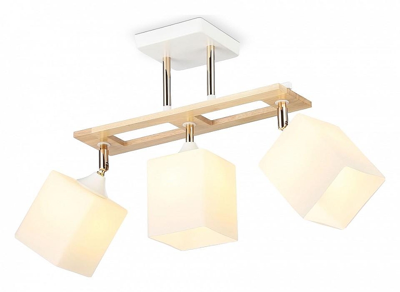 Люстра на штанге Ambrella Light TR TR9505 цвет плафона/подвески Белый, цвет арматуры Белый, Коричневый, Золото