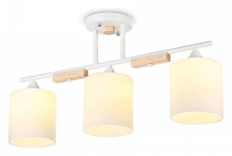 Люстра на штанге Ambrella Light TR TR9546 цвет плафона/подвески Белый, цвет арматуры Белый, Коричневый