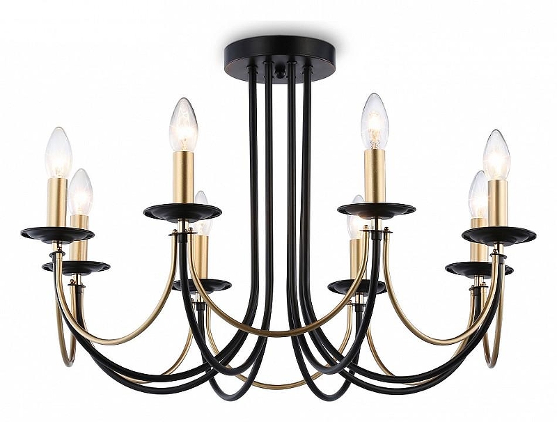 Люстра на штанге Ambrella Light TR TR9622 цвет арматуры Золото, Черный