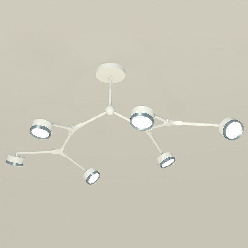 Люстра на штанге Ambrella Light XB XB9055151 цвет плафона/подвески Белый, Графит, цвет арматуры Белый
