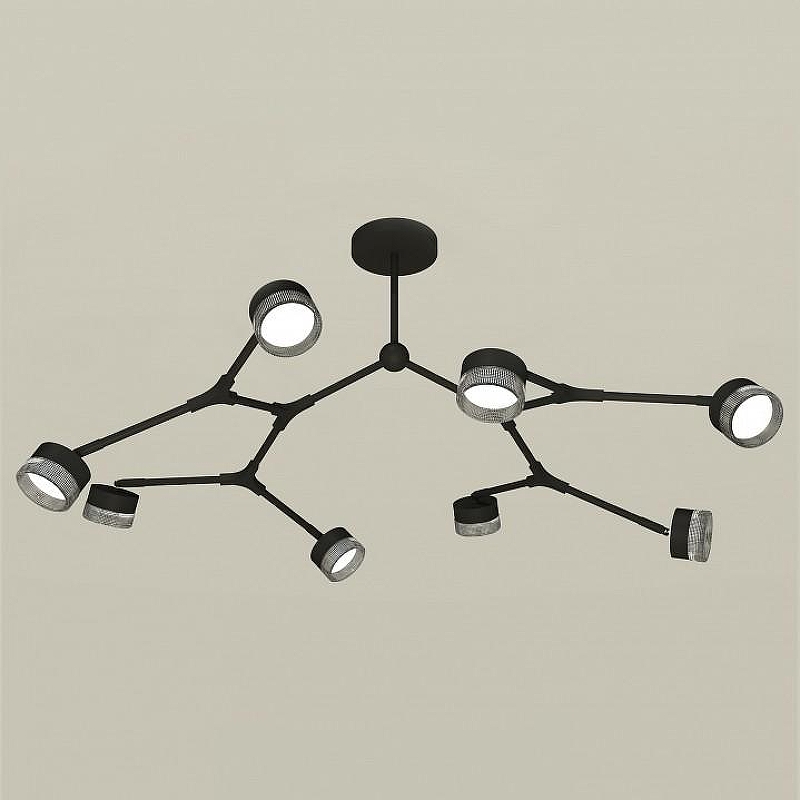 Люстра на штанге Ambrella Light XB XB9060203 цвет плафона/подвески Тонированный, Черный, цвет арматуры Черный