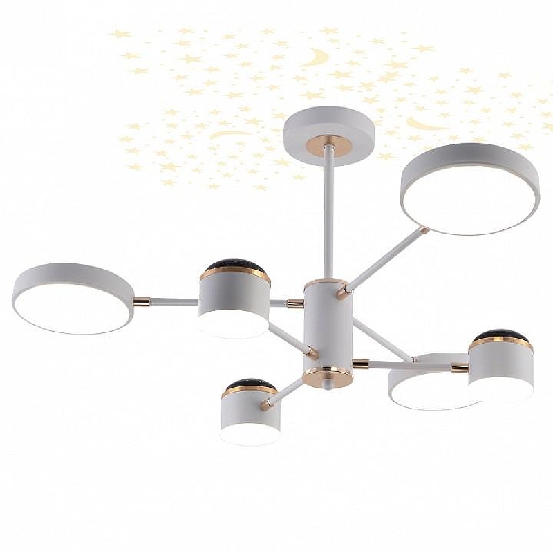 Люстра на штанге Escada 10255 10255/6LED цвет плафона/подвески Белый, цвет арматуры Белый