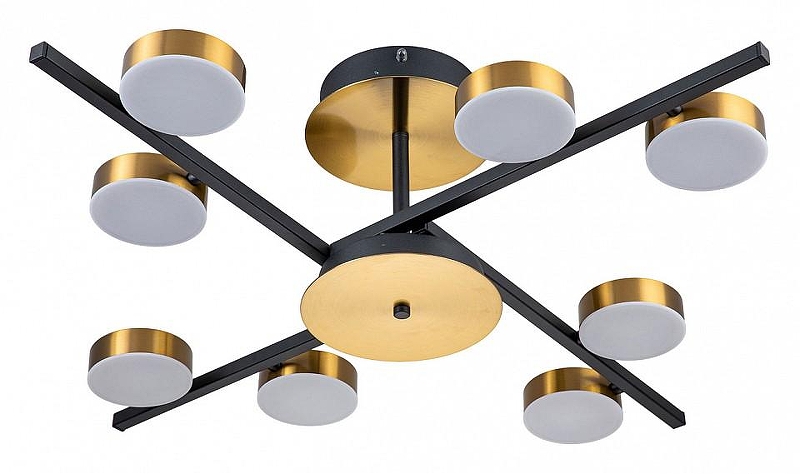 Люстра на штанге Escada Alcor 10266/8LED цвет плафона/подвески Белый, Бронза, цвет арматуры Черный