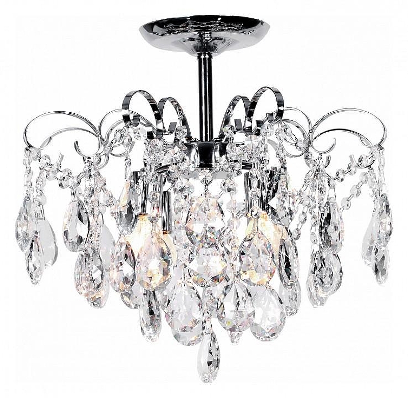 Люстра на штанге Escada Crown 1113/4PL Chrome цвет плафона/подвески Прозрачный, цвет арматуры Хром