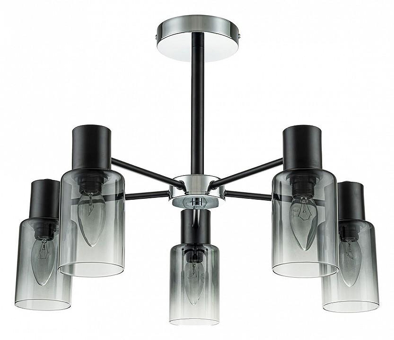 Люстра на штанге Escada D1vers1ty 2120/5P Black цвет плафона/подвески Черный, цвет арматуры Черный