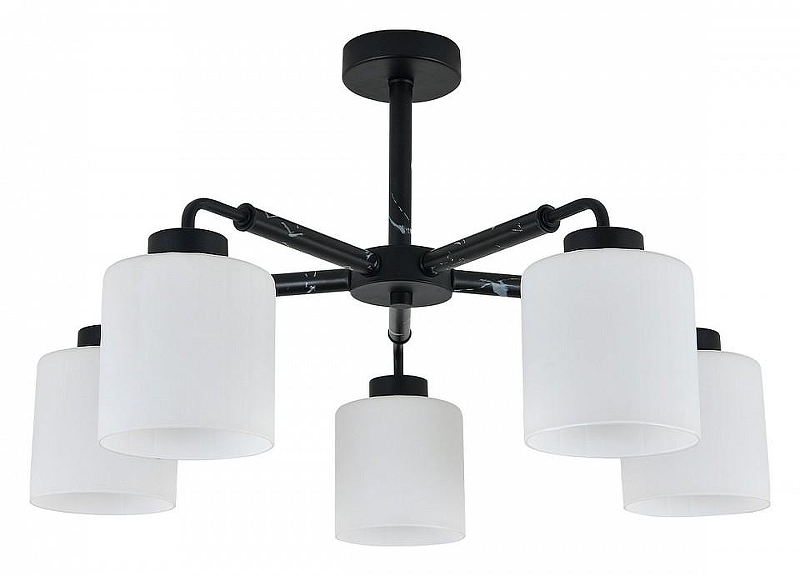 Люстра на штанге Escada Lord 2133/5P цвет плафона/подвески Белый, цвет арматуры Черный