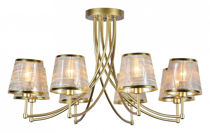 Люстра на штанге Escada Or1ole 1126/8PL Gold цвет плафона/подвески Золото, цвет арматуры Золото