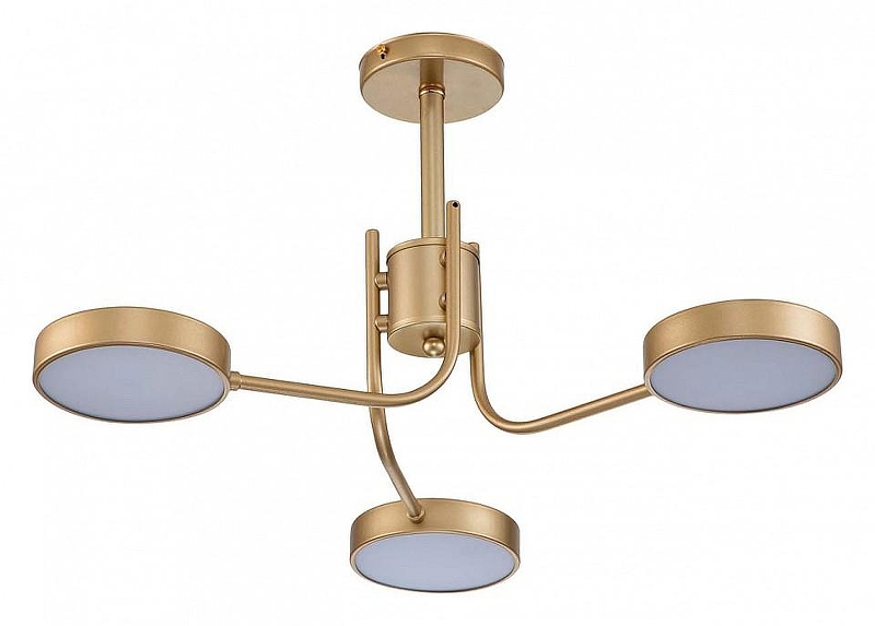 Люстра на штанге Escada Skylar 10258/3LED цвет плафона/подвески Белый, Бежевый, цвет арматуры Бежевый