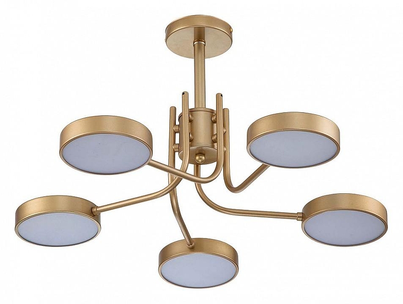 Люстра на штанге Escada Skylar 10258/5LED цвет плафона/подвески Белый, Бежевый, цвет арматуры Бежевый
