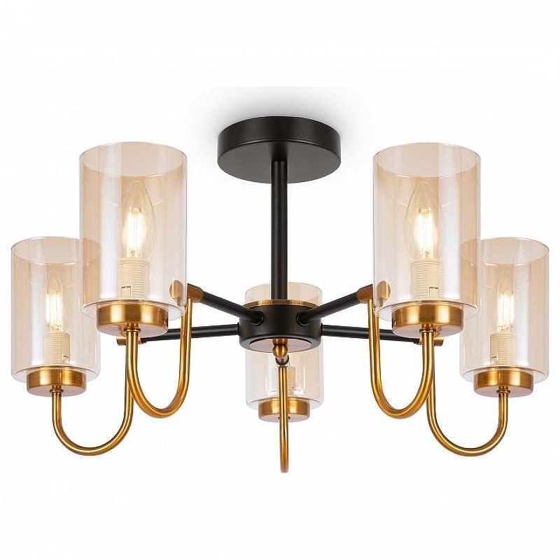 Люстра на штанге Freya Jewel FR5321CL-05BZ высота 290 мм
