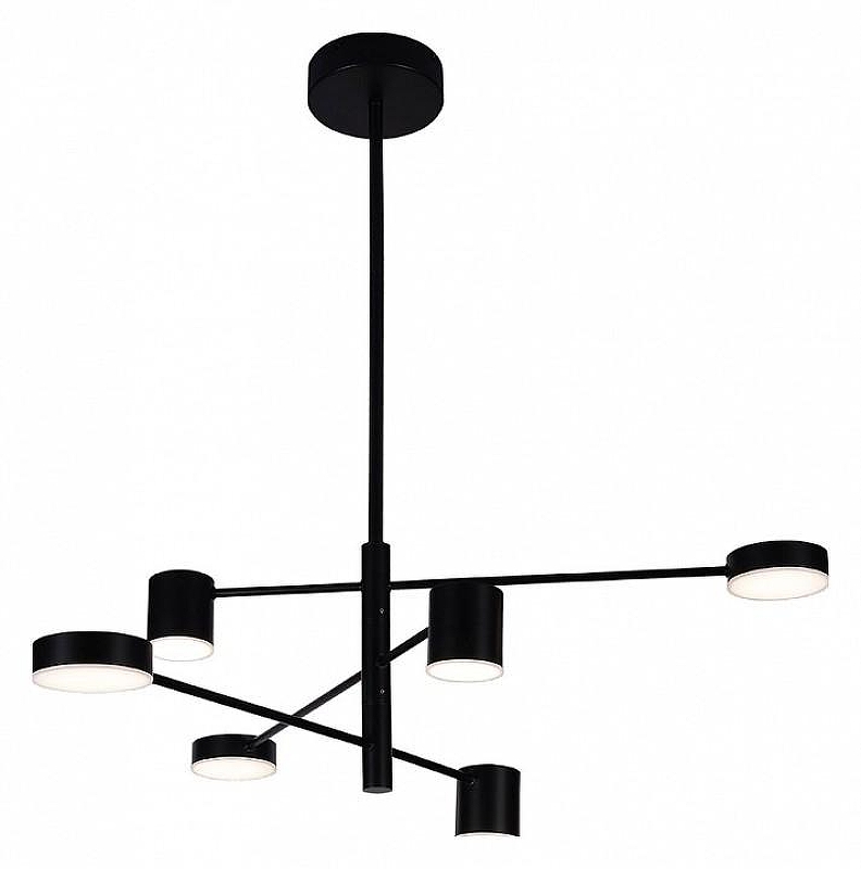 Люстра на штанге Kink Light Мекли 07650-6D,19(4000K) цвет плафона/подвески Черный, цвет арматуры Черный