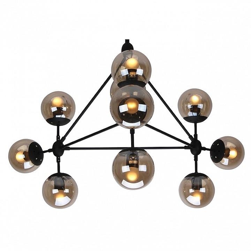 Люстра на штанге Kink Light Моди 07535-10,19 цвет плафона/подвески Серый, цвет арматуры Черный