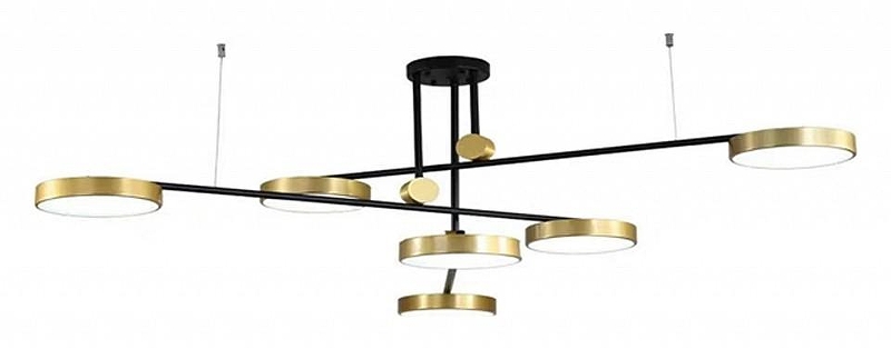 Люстра на штанге Kink Light Рапис 07647-6,20(4000k) цвет плафона/подвески Бронза, цвет арматуры Черный