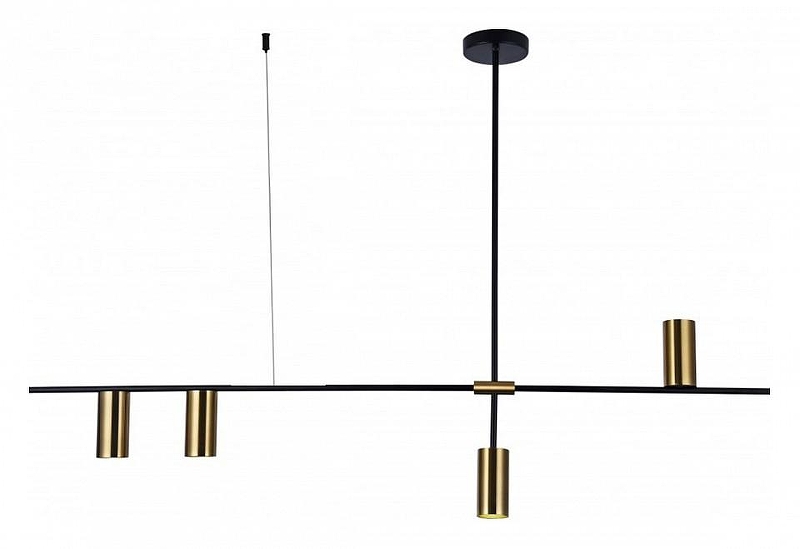 Люстра на штанге Kink Light Рия 07621-4,20 цвет плафона/подвески Бронза, цвет арматуры Бронза, Черный