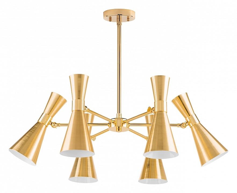 Люстра на штанге Lightstar Dumo 816061 цвет плафона/подвески Золото, Латунь, цвет арматуры Золото
